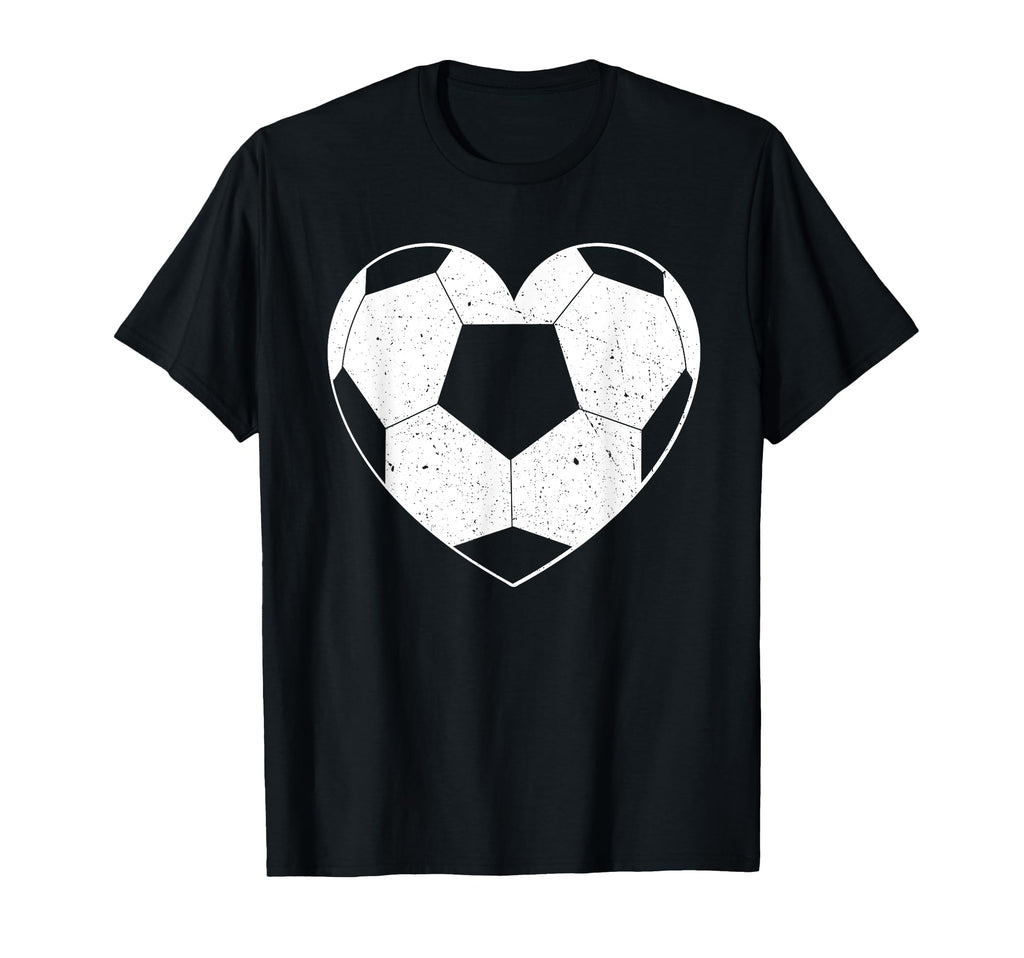 Soccer Ball Heart Soccer Shirts T-Shirt - Casual Everyday Wear for Adults - T-Shirt, Sweatshirt, Hoodie