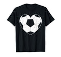 Soccer Ball Heart Soccer Shirts T-Shirt - Casual Everyday Wear for Adults - T-Shirt, Sweatshirt, Hoodie