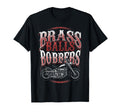 Brass Balls Bobbers Motorcycle Biker T-Shirt - Minimalist Print Men Women - T-Shirt, Sweatshirt, Hoodie