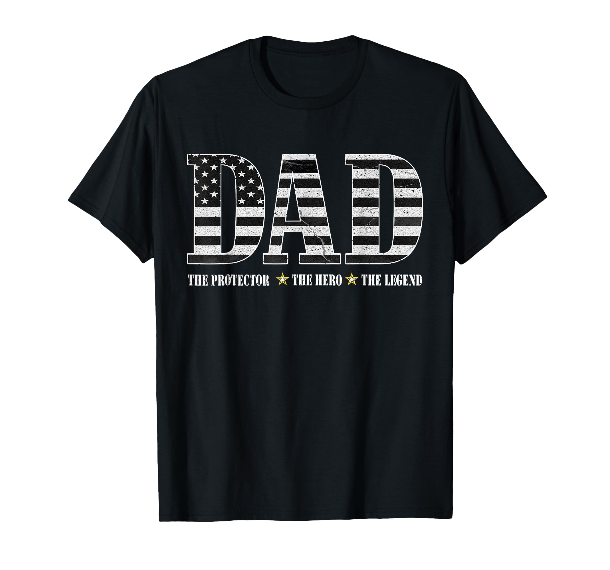 Dad Protector Hero Legend American T-Shirt - Minimalist Print for Adults - T-Shirt, Sweatshirt, Hoodie
