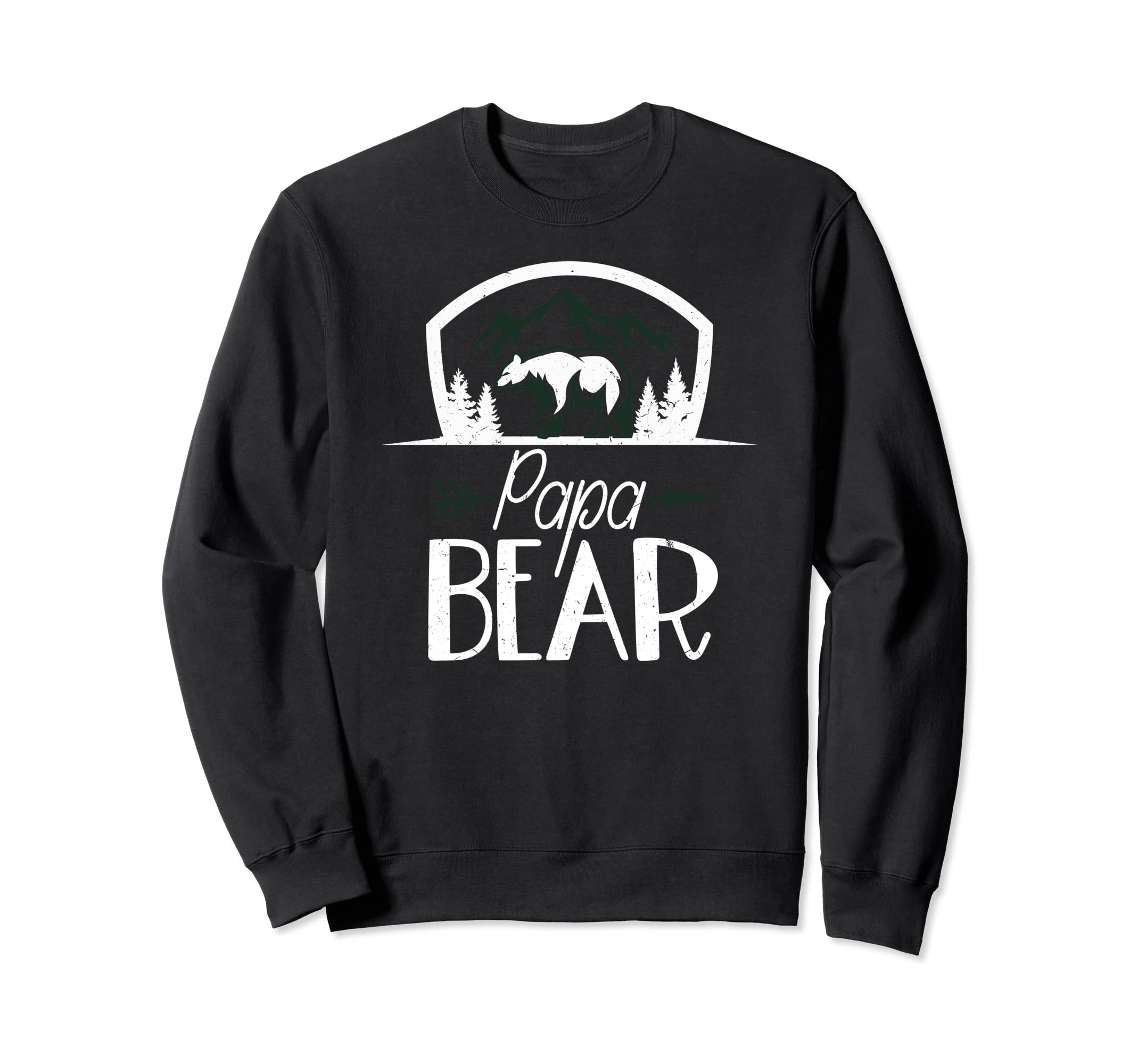 Papa Bear Bonfire Tent Sweatshirt - Fun Novelty Design Men Women - T-Shirt, Sweatshirt, Hoodie