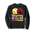 Busy Raising Ballers Baseball Sweatshirt - Unique Graphic Men Women - T-Shirt, Sweatshirt, Hoodie