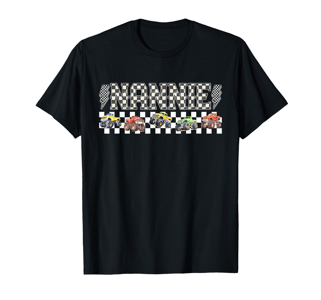 Nannie Monster Truck Family Crew T-Shirt - Graphic Print for Adults - T-Shirt, Sweatshirt, Hoodie