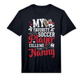 Mens My Favorite Soccer Player Nanny T-Shirt - Trendy Graphic for Adults - T-Shirt, Sweatshirt, Hoodie