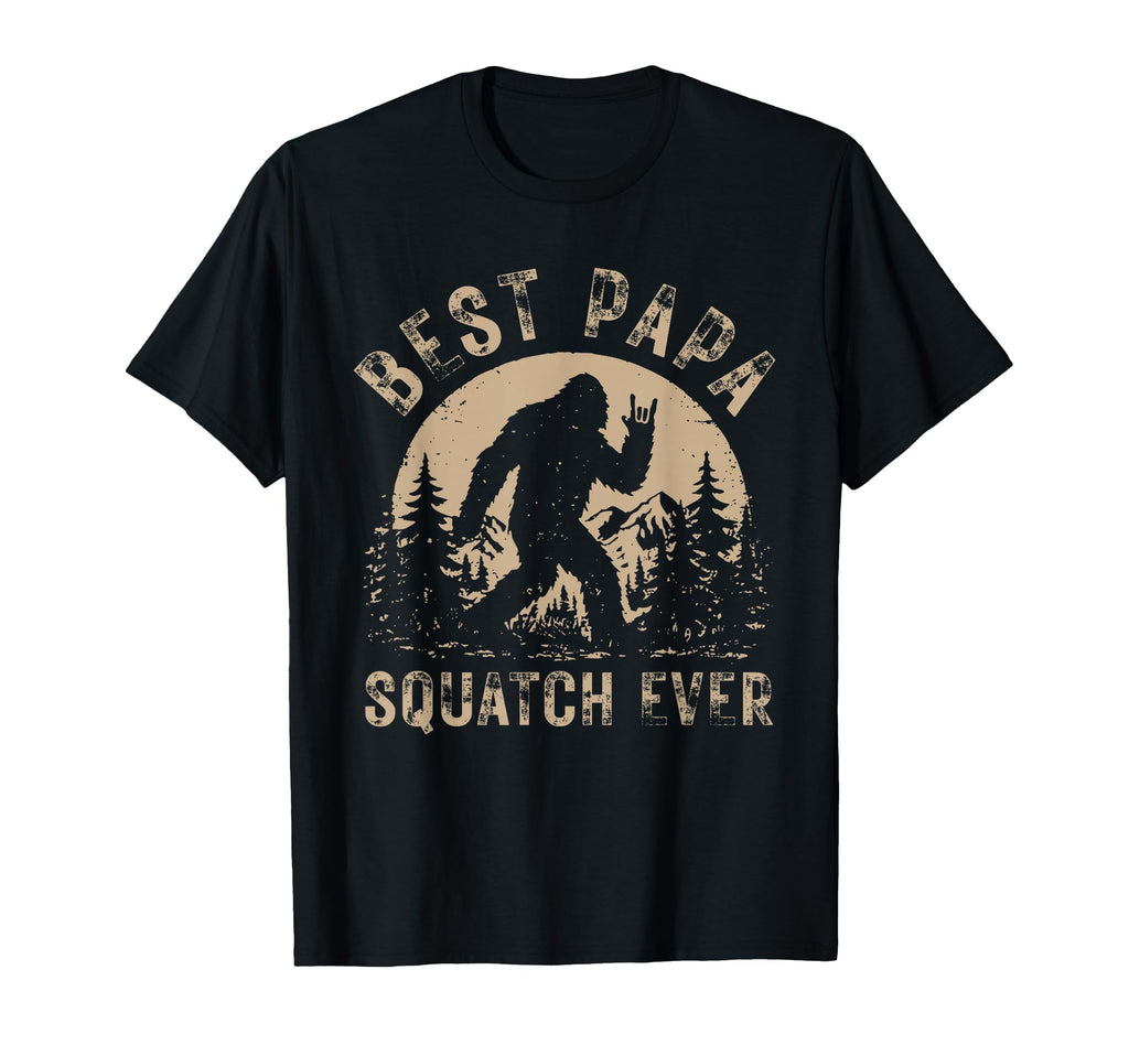 Bigfoot Dad Sasquatch Dad Best Papa T-Shirt - Unique Graphic Unisex - T-Shirt, Sweatshirt, Hoodie