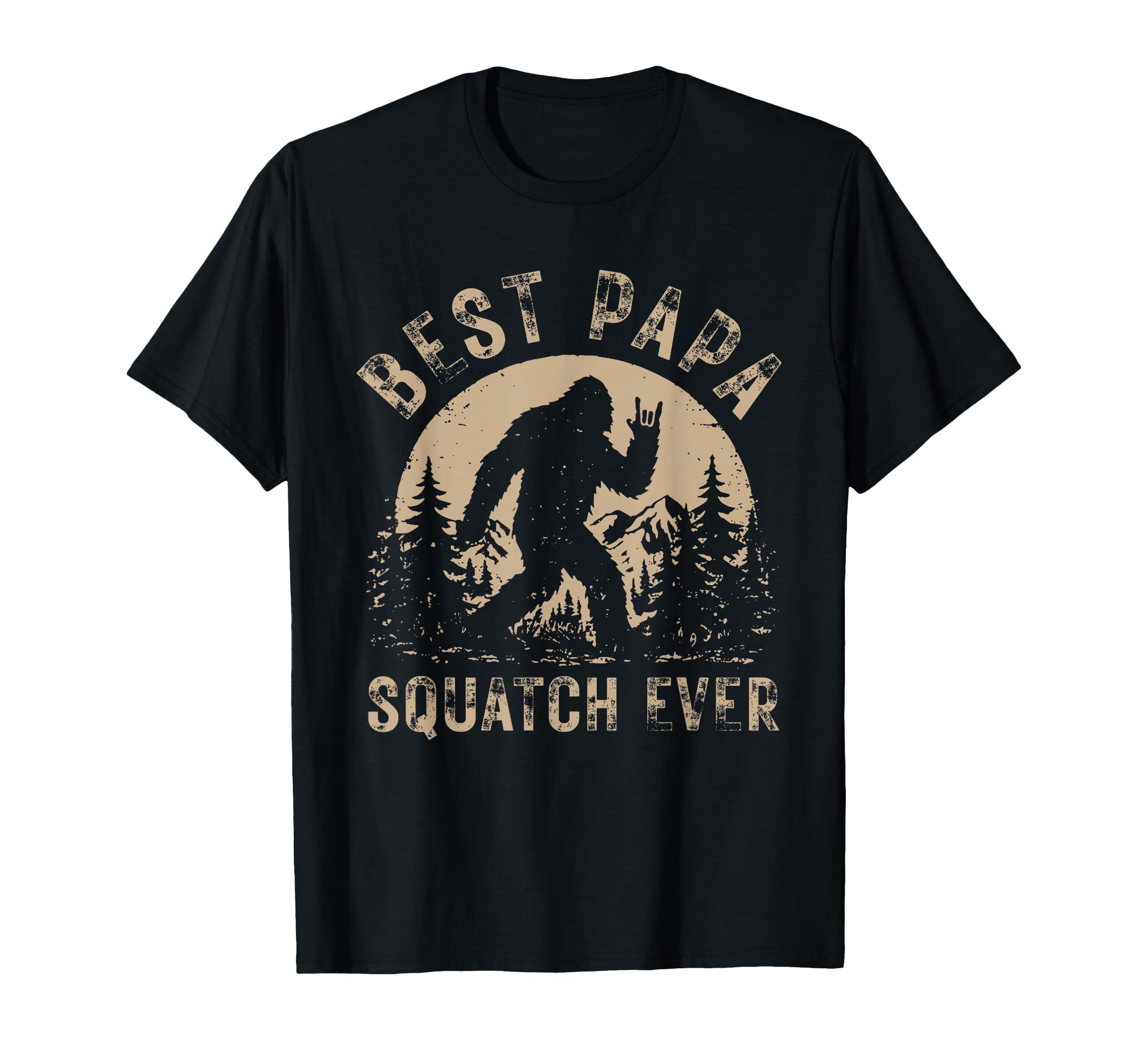 Bigfoot Dad Sasquatch Dad Best Papa T-Shirt - Unique Graphic Unisex - T-Shirt, Sweatshirt, Hoodie