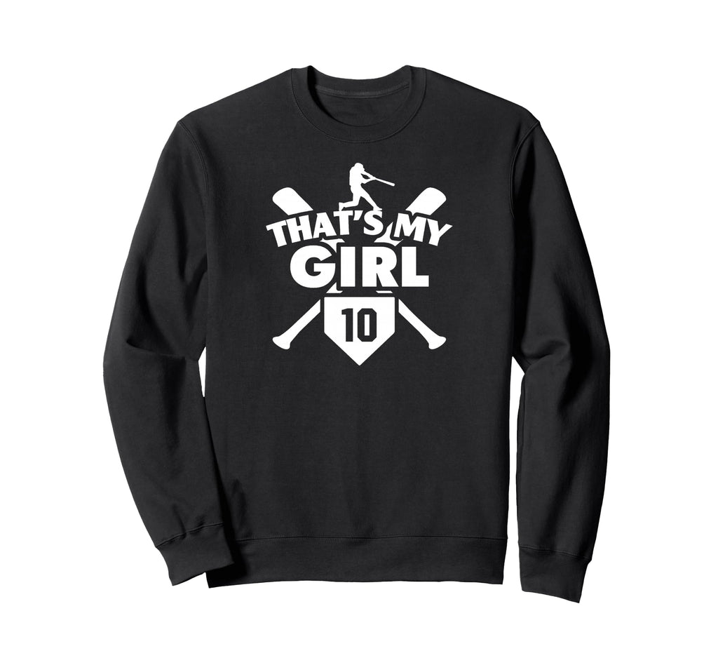 Baseball Mom Dad Thats My 10 Sweatshirt - Graphic Print for Adults - T-Shirt, Sweatshirt, Hoodie