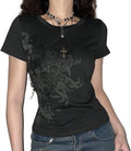 Vintage Y2K Grunge Aesthetic Gothic Punk Short Sleeve - Adult & Kids T-Shirts, Sweatshirts & Hoodies apparel design preview 1