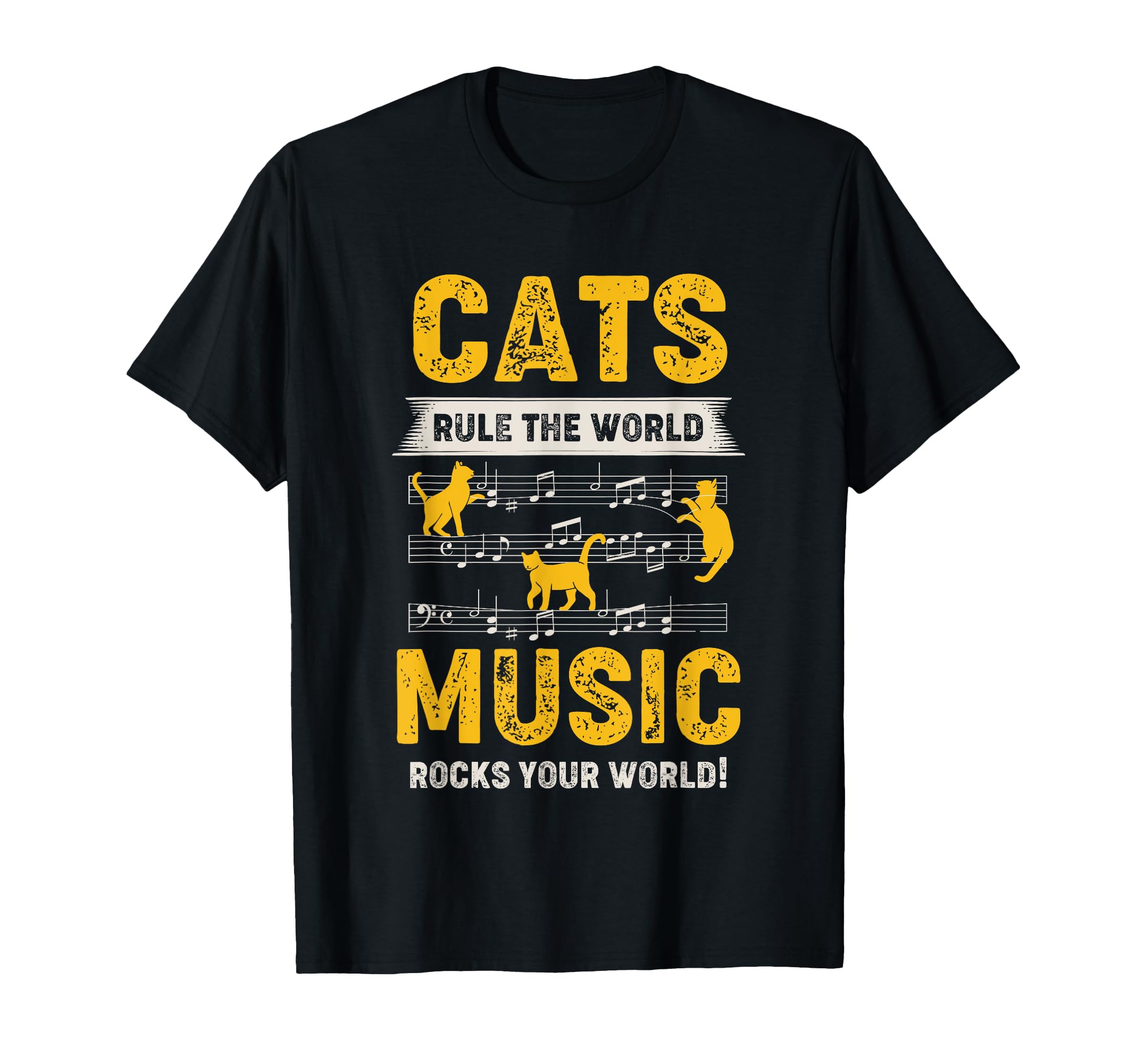 Rockin Music Cat Musician Cat Mum Dad T-Shirt - Streetwear Style Men Women - T-Shirt, Sweatshirt, Hoodie