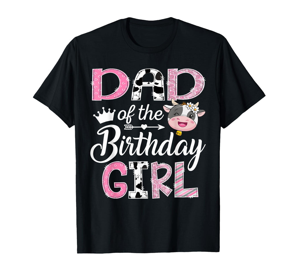 Dad Birthday Farm Cow 1St Birthday T-Shirt - Trendy Graphic Men Women - T-Shirt, Sweatshirt, Hoodie