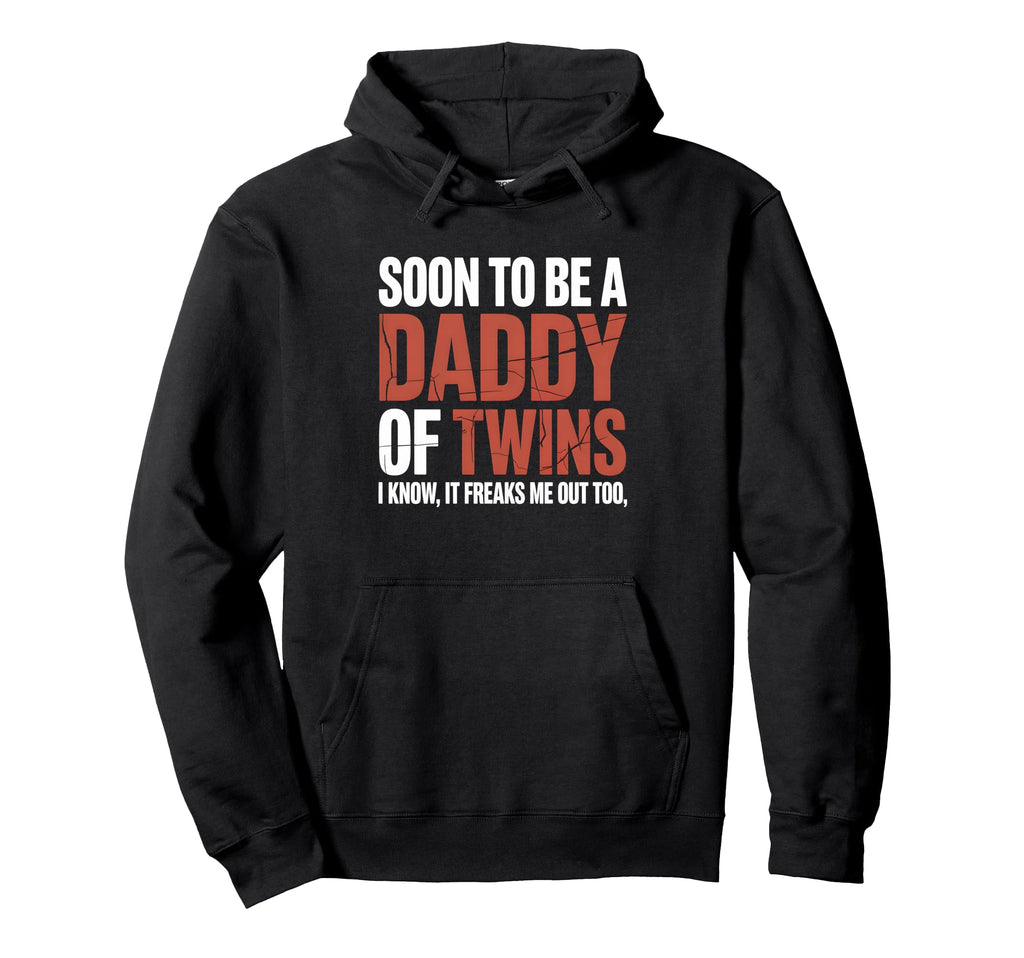 Soon To Be Dad Twins Fatherhood Hoodie - Custom Art Print for Adults - T-Shirt, Sweatshirt, Hoodie