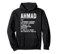 First Name Ahmad Definition Hoodie - Casual Everyday Wear Men Women - T-Shirt, Sweatshirt, Hoodie