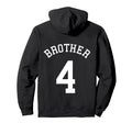 Brother No 4 Hockey Bro Football Hoodie - Casual Everyday Wear Men Women - T-Shirt, Sweatshirt, Hoodie