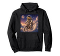 Surreal Astronaut Bearded Dragon Riding Hoodie - Streetwear Style Unisex - T-Shirt, Sweatshirt, Hoodie