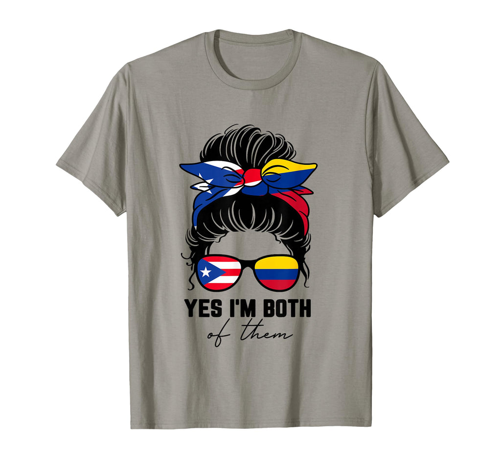 Half Puerto Rican Half Colombian T-Shirt - Casual Everyday Wear Unisex - T-Shirt, Sweatshirt, Hoodie