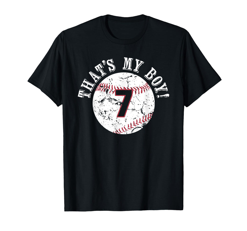 Unique Thats My 7 Baseball Player Mom T-Shirt - Fun Novelty Design Unisex - T-Shirt, Sweatshirt, Hoodie