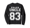 Number 83 Custom Proud Soccer Futbol Sweatshirt - Graphic Print Men Women - T-Shirt, Sweatshirt, Hoodie