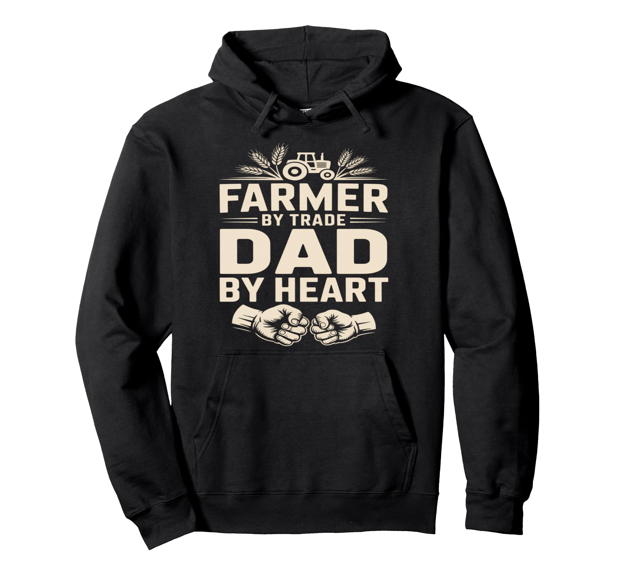 Farmer Trade Dad Heart Tractor Hoodie - Casual Everyday Wear Unisex - T-Shirt, Sweatshirt, Hoodie