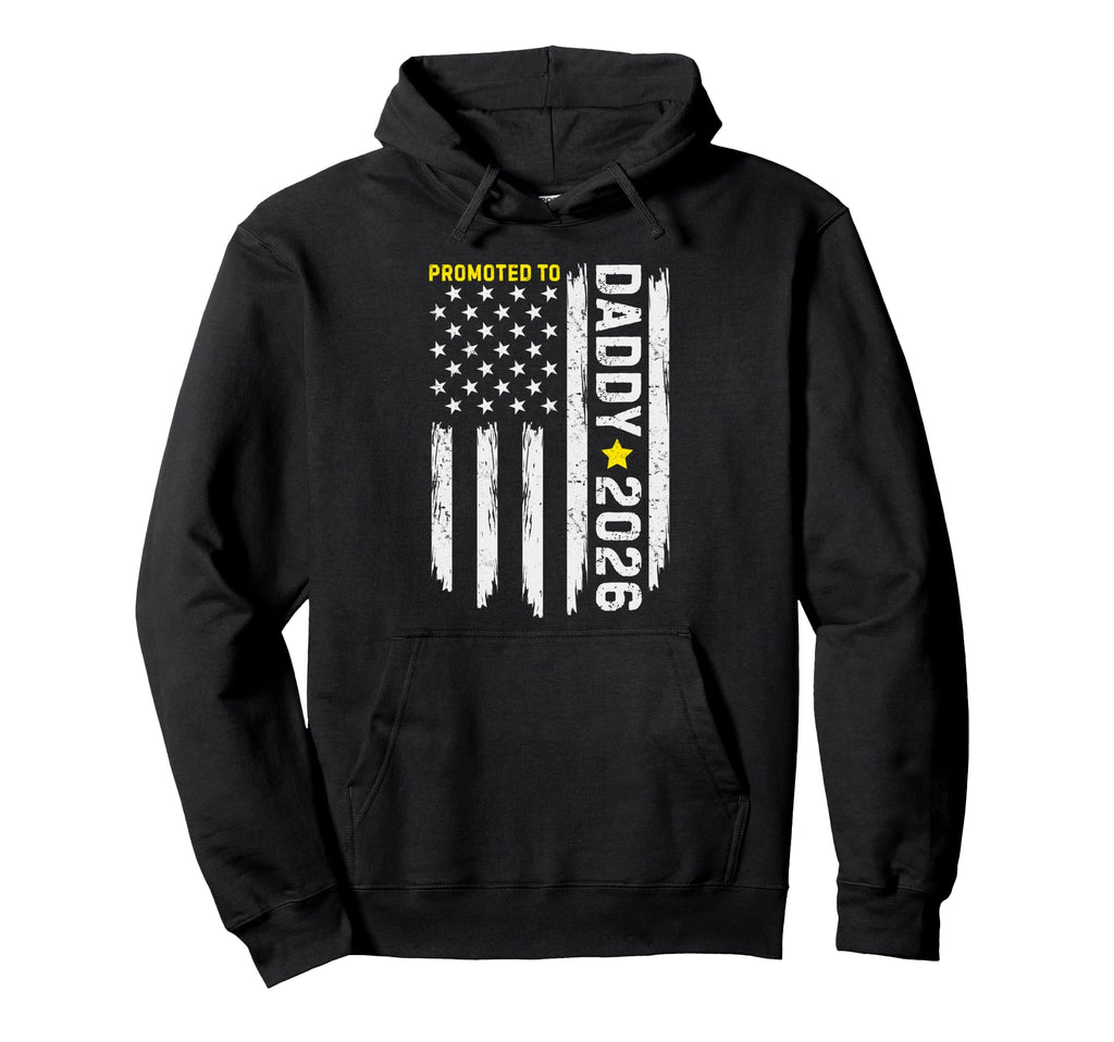 Promoted To Daddy Est 2026 Soon To Be Dad Hoodie - Graphic Print Men Women - T-Shirt, Sweatshirt, Hoodie