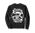 Funny Skeleton Badass Bonus Dad Sweatshirt - Novelty Apparel for Adults - T-Shirt, Sweatshirt, Hoodie