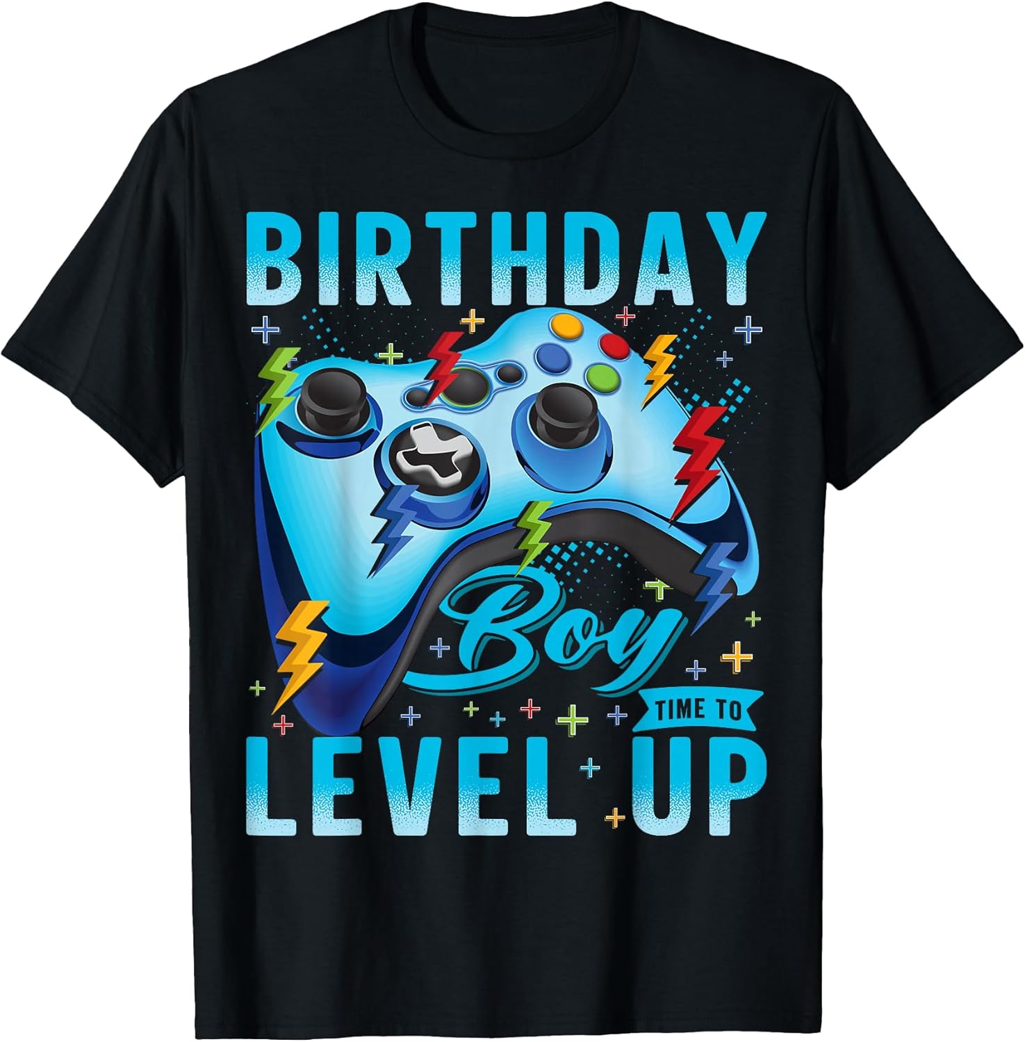 Birthday Boy Time to Level Up Video Game Gamer Boys - Adult & Kids T-Shirts, Sweatshirts & Hoodies apparel design preview 1