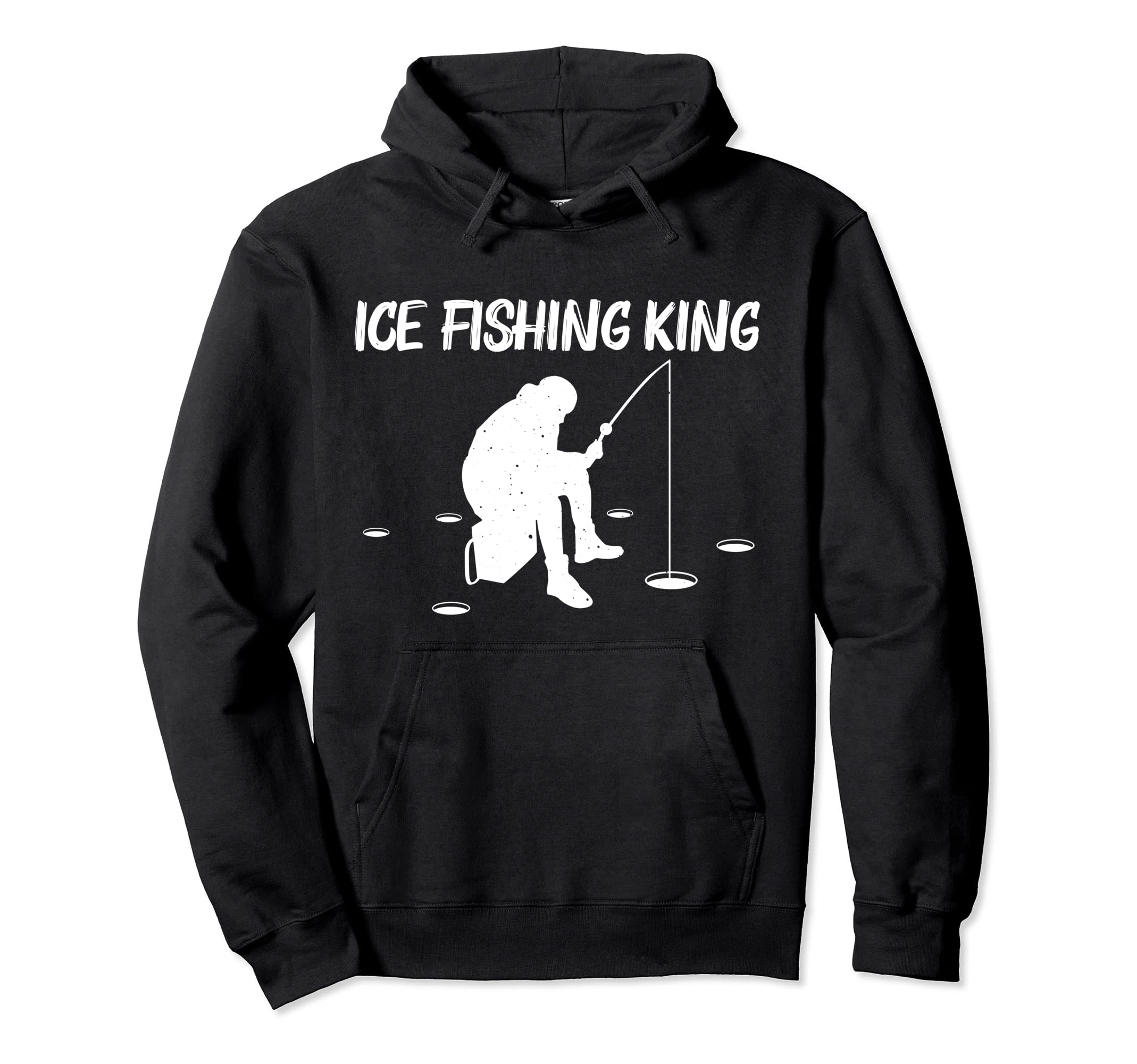 Funny Ice Fishing Dad Ice Hole Hoodie - Aesthetic Graphic for Adults - T-Shirt, Sweatshirt, Hoodie