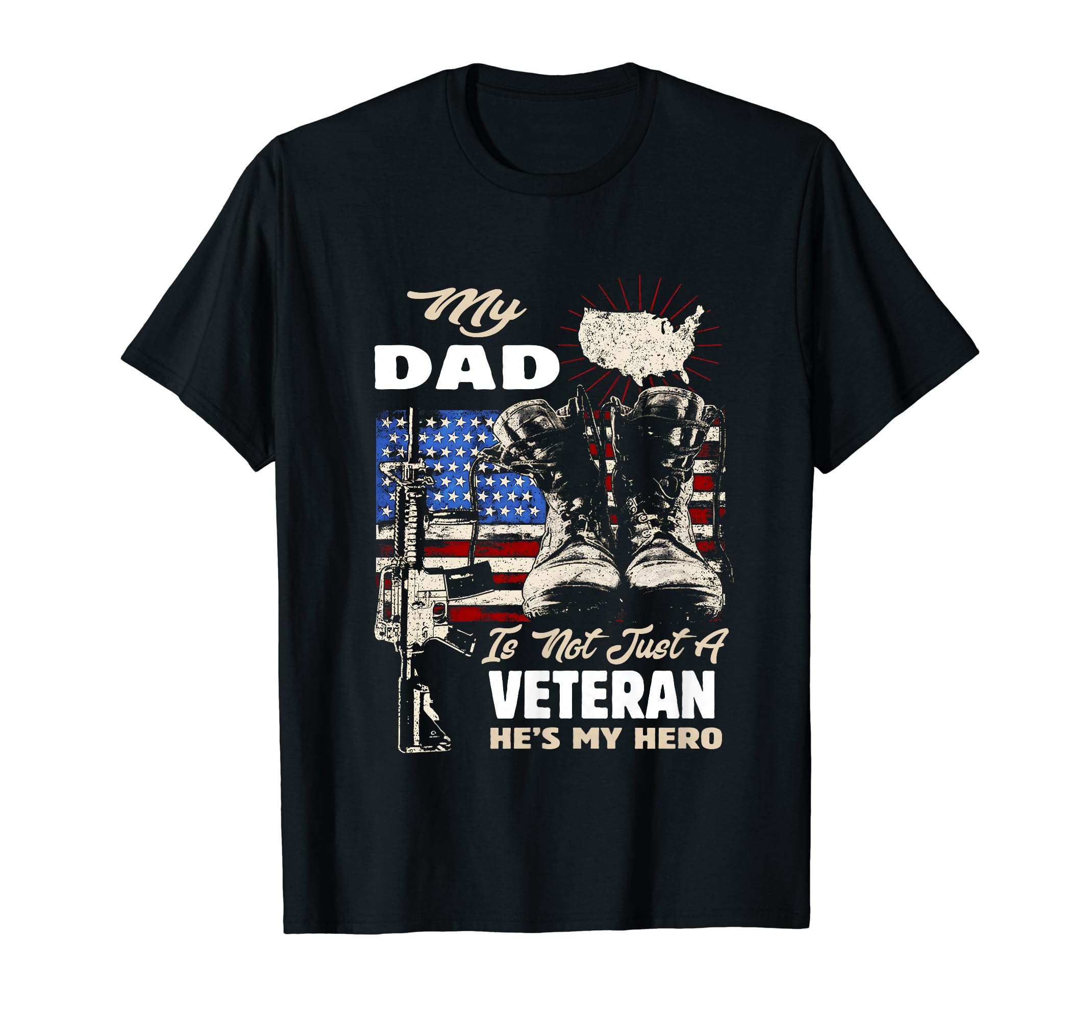 Veteran Dad Usa Flag 4Th July T-Shirt - Streetwear Style for Adults - T-Shirt, Sweatshirt, Hoodie