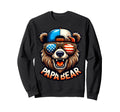 Papa Bear Gifts Funny Birthday Fun Sweatshirt - Custom Art Print Men Women - T-Shirt, Sweatshirt, Hoodie