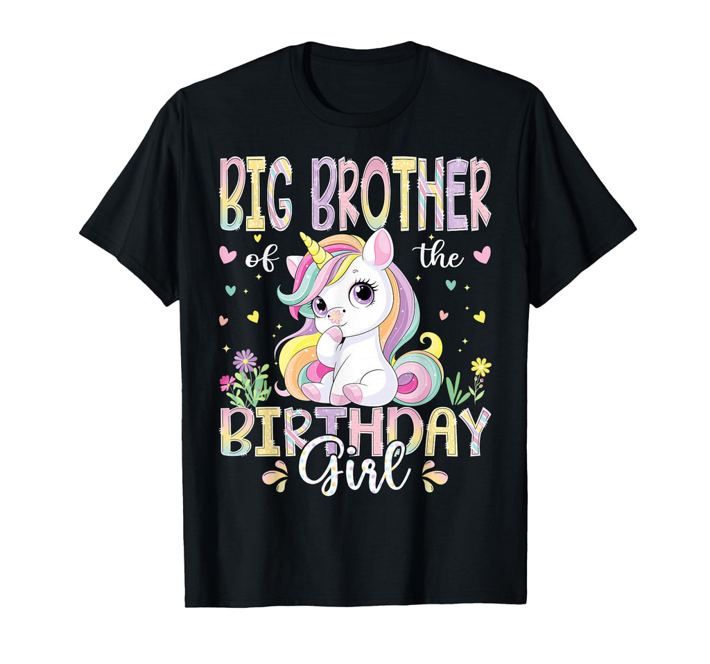 Big Brother Birthday Kawaii Unicorn T-Shirt - Minimalist Print for Adults - T-Shirt, Sweatshirt, Hoodie