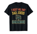 I Keep All My Dad Jokes Dad Base T-Shirt - Trendy Graphic for Adults - T-Shirt, Sweatshirt, Hoodie
