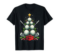 Funny Golf Ball Tree Santa Hat T-Shirt - Custom Art Print Men Women - T-Shirt, Sweatshirt, Hoodie