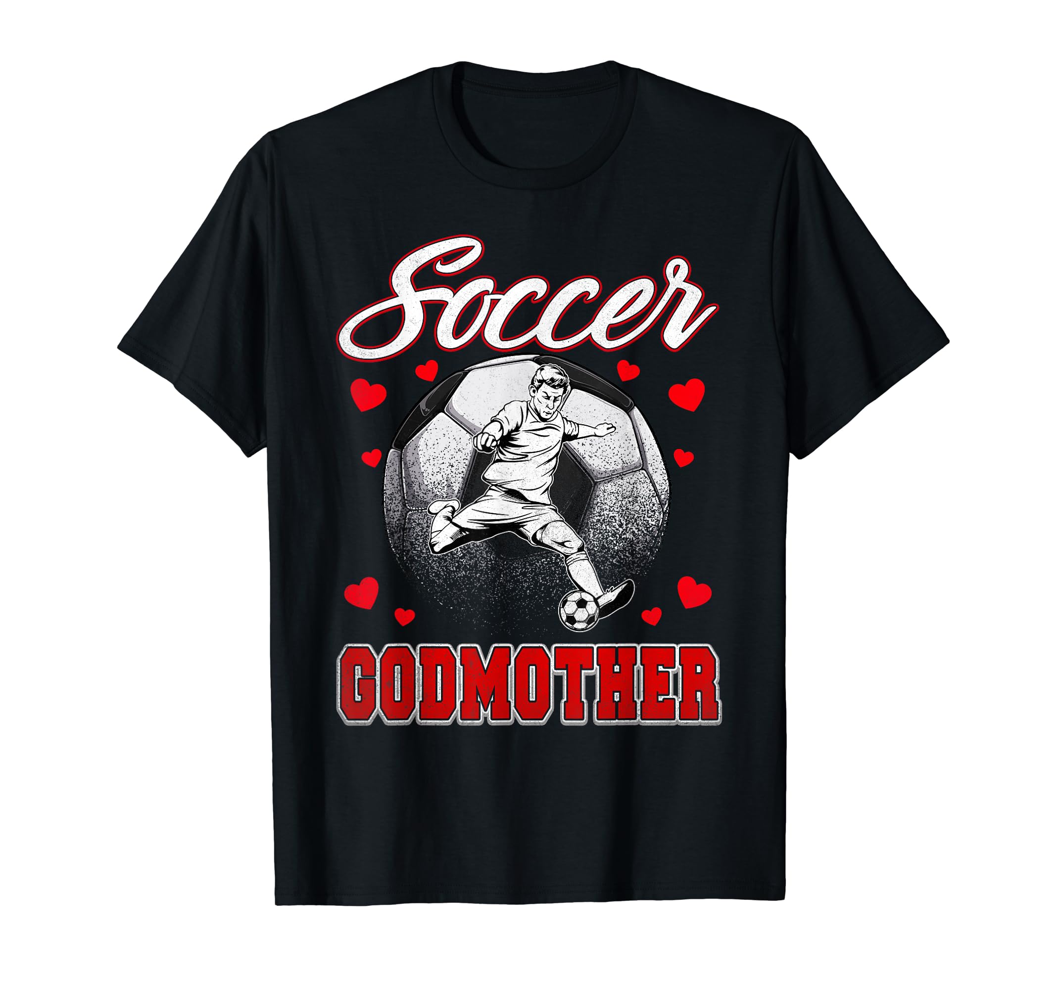 Soccer Godmother Family Matching T-Shirt - Minimalist Print for Adults - T-Shirt, Sweatshirt, Hoodie