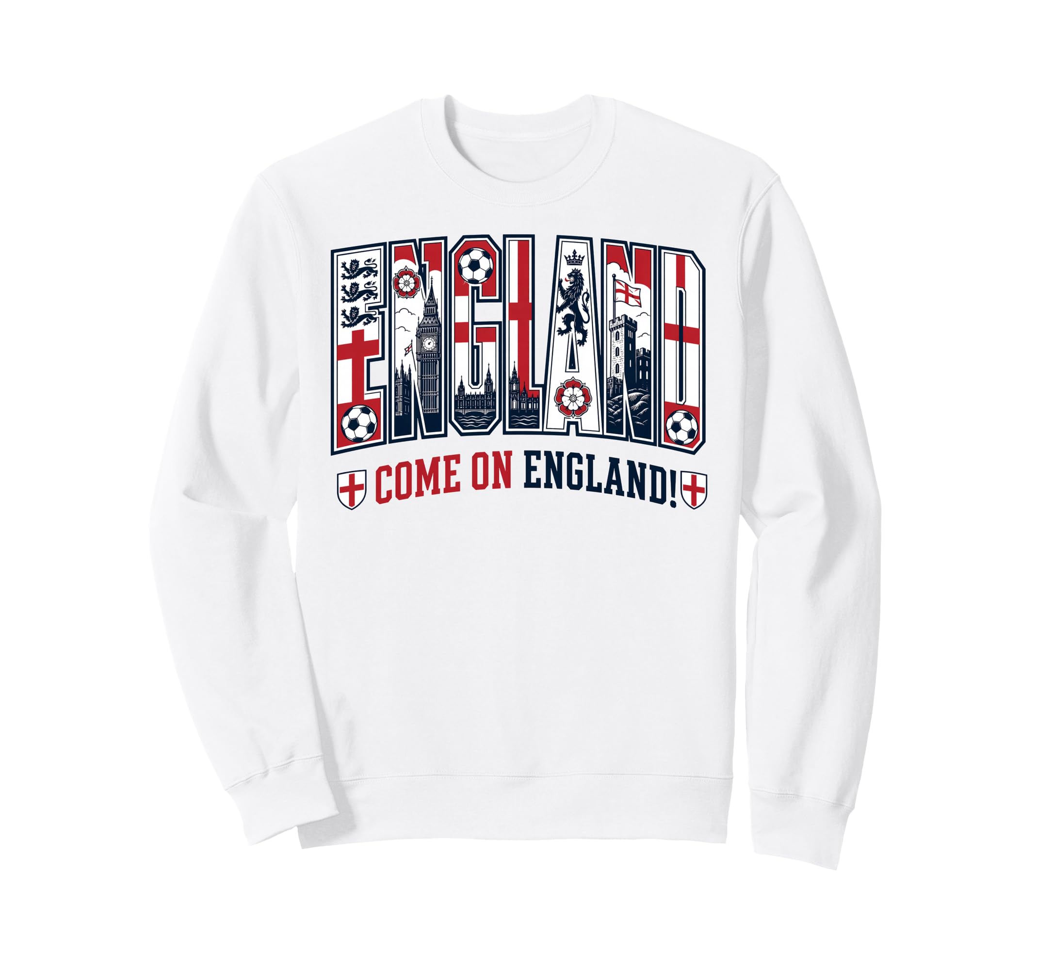 England Soccer 2026 British Sweatshirt - Casual Everyday Wear for Adults - T-Shirt, Sweatshirt, Hoodie