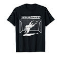 Jesus Saves Christ Soccer Goalie Gift T-Shirt - Minimalist Print for Adults - T-Shirt, Sweatshirt, Hoodie