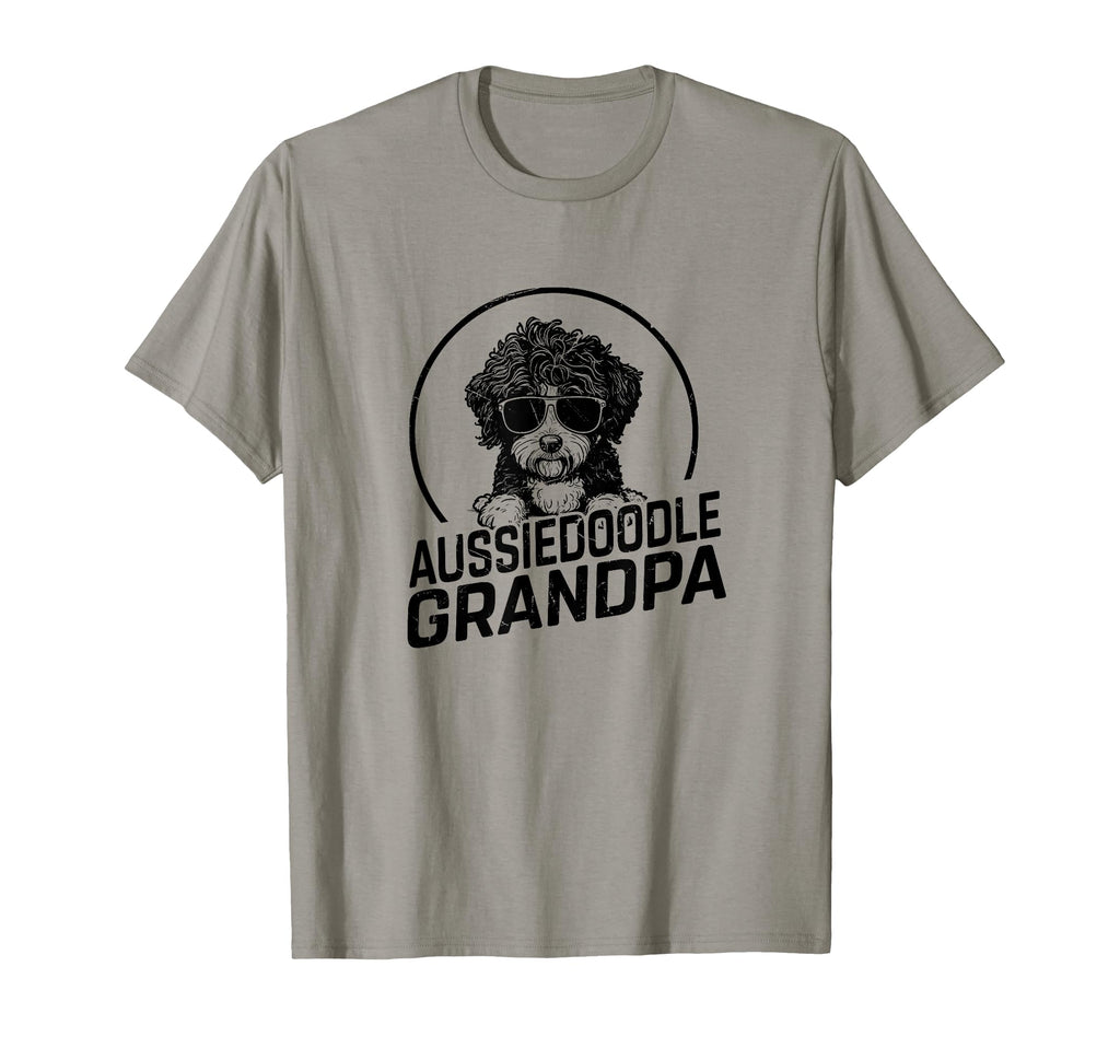 Aussiedoodle Dog Grandpa Grand Paw T-Shirt - Novelty Apparel for Adults - T-Shirt, Sweatshirt, Hoodie