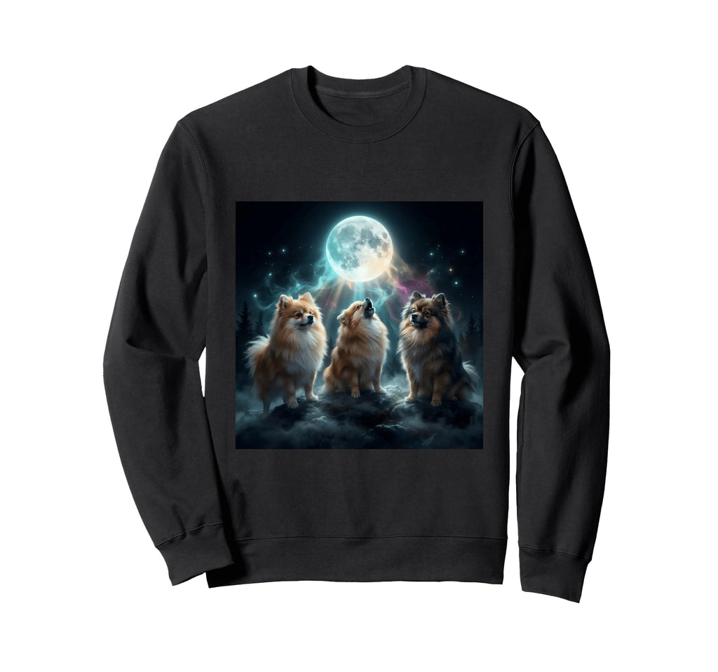 Pomeranian Dog Mom Dad Funny 3 Sweatshirt - Fun Novelty Design Men Women - T-Shirt, Sweatshirt, Hoodie