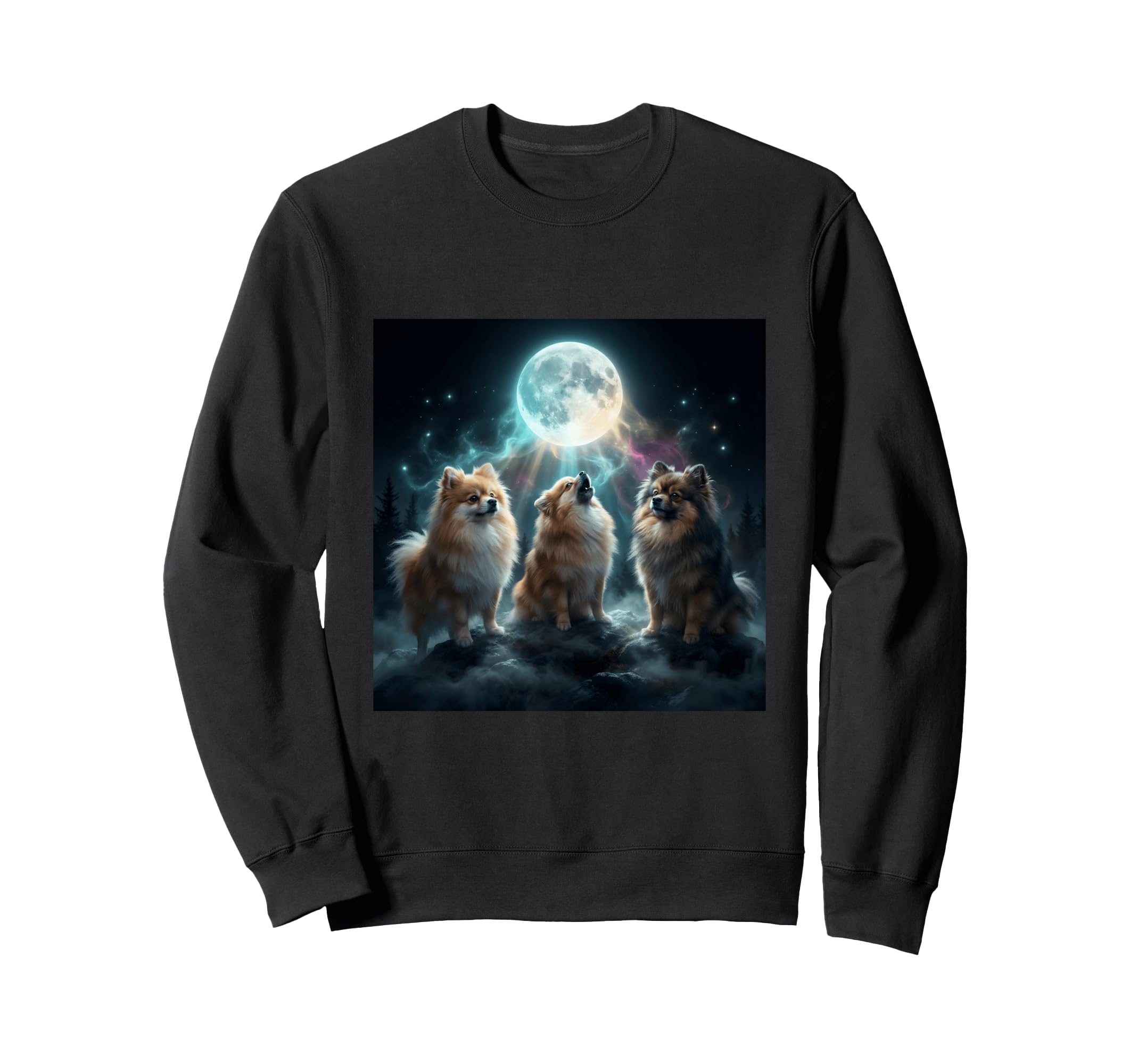 Pomeranian Dog Mom Dad Funny 3 Sweatshirt - Fun Novelty Design Men Women - T-Shirt, Sweatshirt, Hoodie