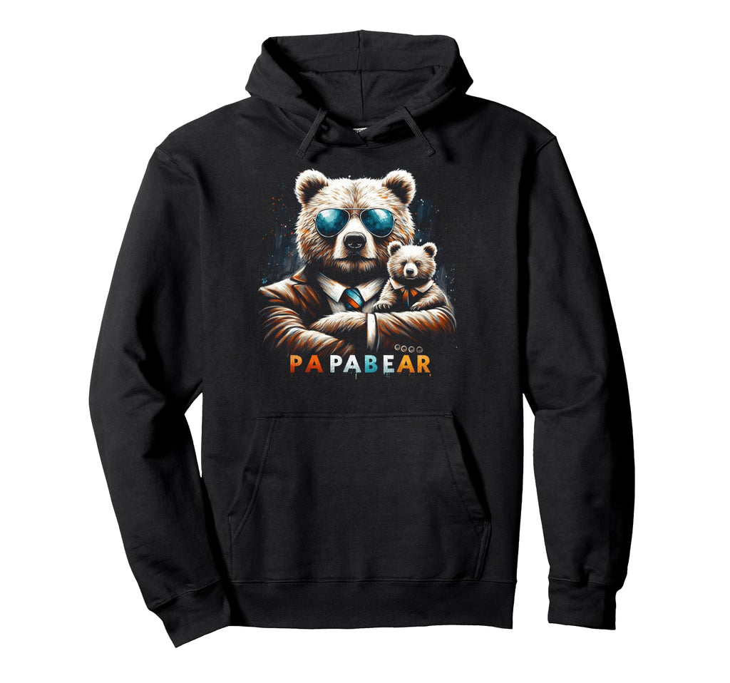 Papa Bear Funny Bears Animal Lover Dad Hoodie - Streetwear Style Unisex - T-Shirt, Sweatshirt, Hoodie