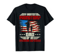 Proud Military Dad American Usa Flag T-Shirt - Minimalist Print for Adults - T-Shirt, Sweatshirt, Hoodie