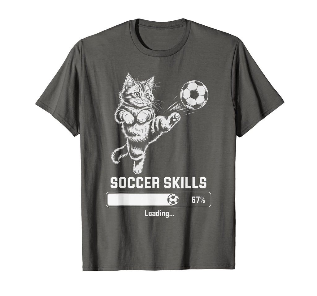 Funny Cat Soccer Skills Loading Kitty T-Shirt - Streetwear Style Men Women - T-Shirt, Sweatshirt, Hoodie