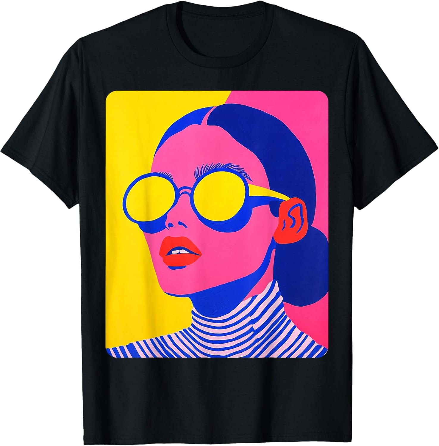 Pink Yellow Pop Art Colorful Women's - Adult & Kids T-Shirts, Sweatshirts & Hoodies apparel design preview 1