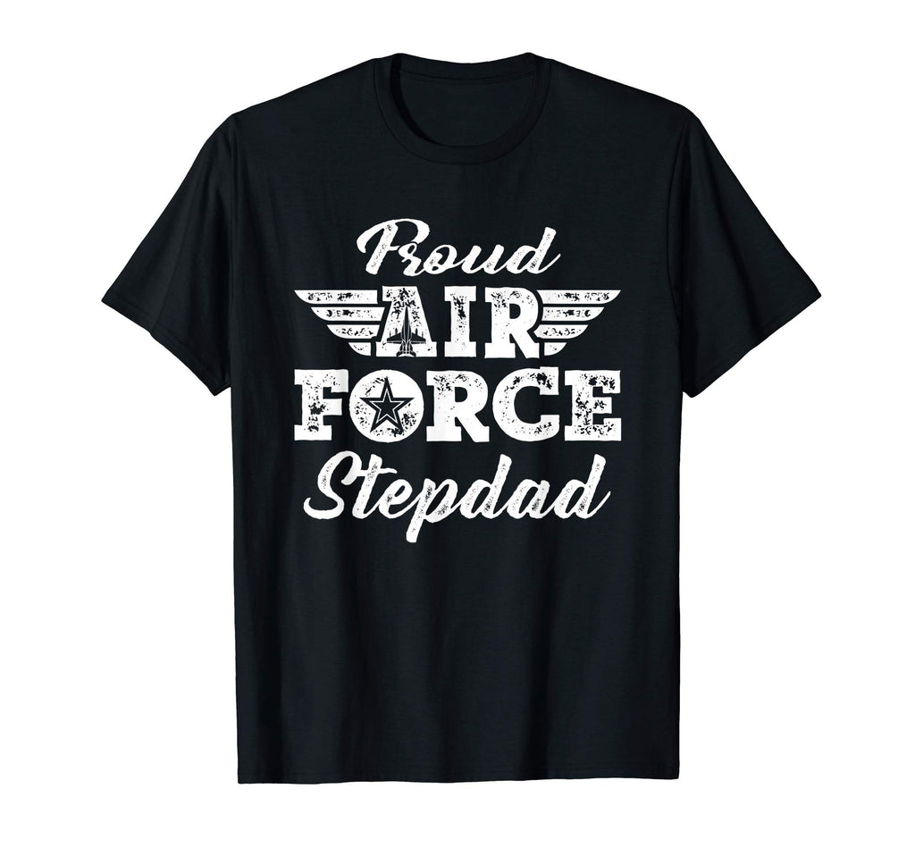 Mens Proud Us Air Force Stepdad Pride T-Shirt - Graphic Print Unisex - T-Shirt, Sweatshirt, Hoodie