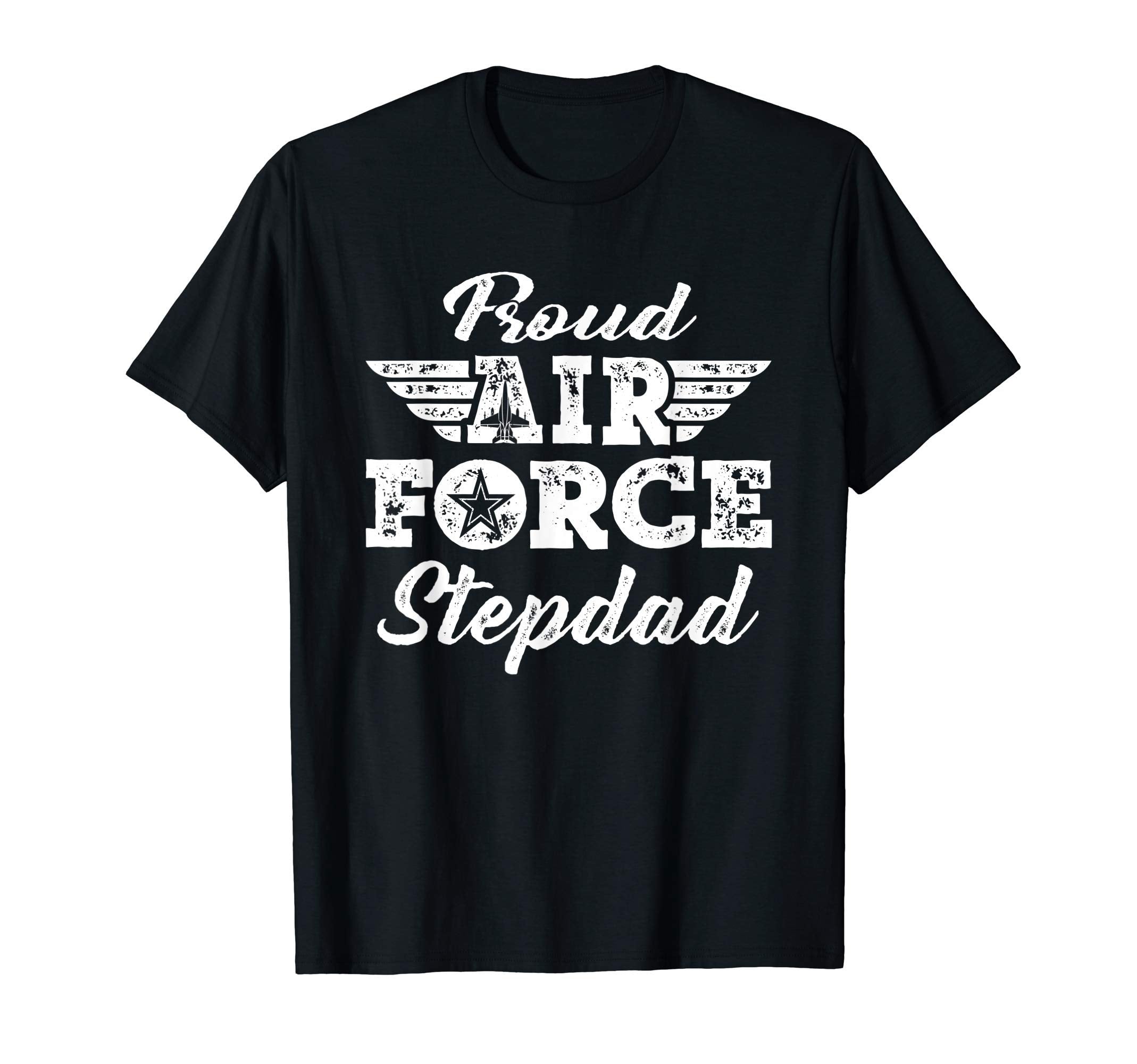 Mens Proud Us Air Force Stepdad Pride T-Shirt - Graphic Print Unisex - T-Shirt, Sweatshirt, Hoodie