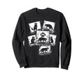 Raccoon Collage Trash Panda Animal Sweatshirt - Unique Graphic Unisex - T-Shirt, Sweatshirt, Hoodie
