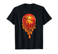 Basketball Drip Vibrant Orange T-Shirt - Trendy Graphic Men Women - T-Shirt, Sweatshirt, Hoodie
