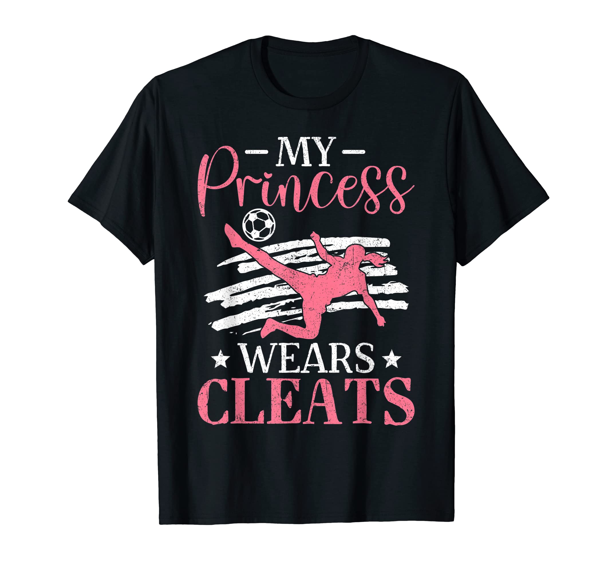 My Princess Wears Cleats Soccer Mom T-Shirt - Minimalist Print for Adults - T-Shirt, Sweatshirt, Hoodie