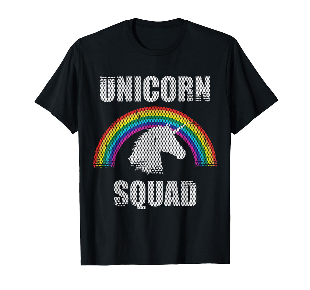 Unicorn Squad Rainbow Unicorn Gift T-Shirt - Graphic Print Unisex - T-Shirt, Sweatshirt, Hoodie