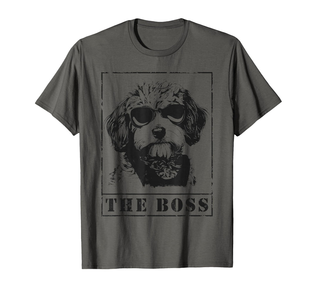 Funny Cavapoo Boss Mom Dad Dog Lover T-Shirt - Novelty Apparel Unisex - T-Shirt, Sweatshirt, Hoodie
