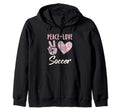 Peace Love Soccer Gifts And T-Shirt - Streetwear Style Unisex - T-Shirt, Sweatshirt, Hoodie