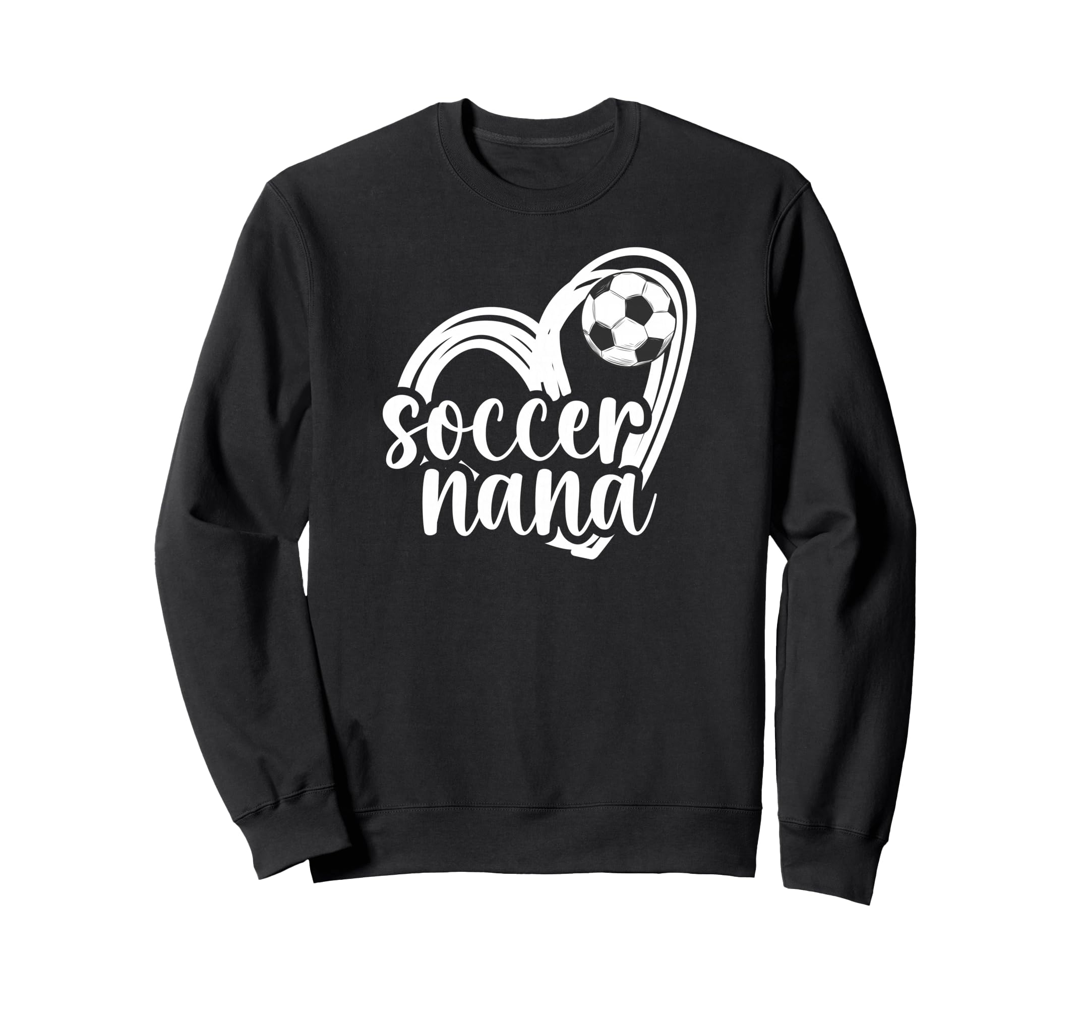Soccer Nana Heart Grandma Nana Sweatshirt - Minimalist Print Men Women - T-Shirt, Sweatshirt, Hoodie